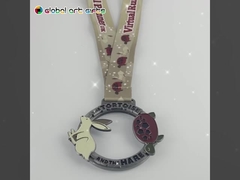 ميداليات عيد الميلاد للأطفال من سبائك الزنك