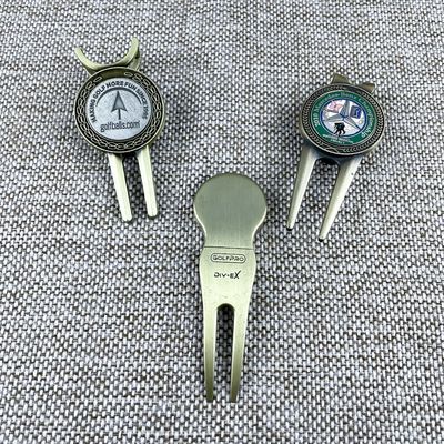 شراء أدوات غولف الذهبية القديمة المرنة الناعمة و علامة الكرة مع المغناطيس التصنيع عبر الإنترنت