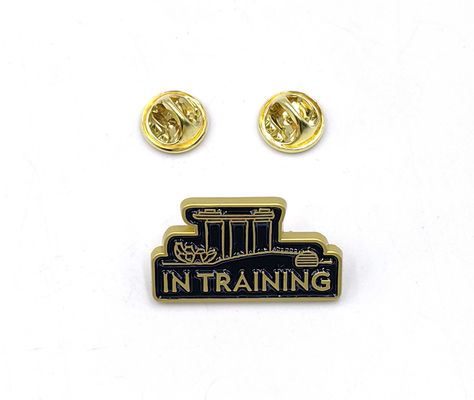 شراء Double Butterfly Clasp Black Enamel Badge with Unique Plastic Box The Perfect Addition to Your Lapel Pin Collection التصنيع عبر الإنترنت