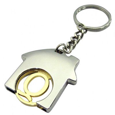 Shop Cart House Shaped Trolley Coin Keyring – A Functional and Fun Accessory